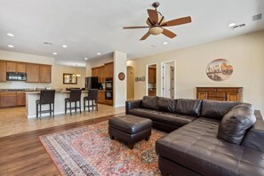 Smart TV, fireplace, video games, foosball - Make a Splash in Gilbert | 6BR, Private Pool, Waterslide, Playground & Games | Bell Bank Park (Gilbert)
