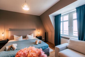 3 bedrooms, travel cot, WiFi, bed sheets - Rooftop Studio mit Wohnküche und Terrasse - Luga Homes - Stadthaus (Leipzig)