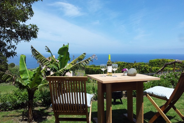 Panoramic ocean views from Faial Cottage