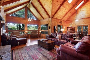 Televisión, chimenea y reproductor de DVD 