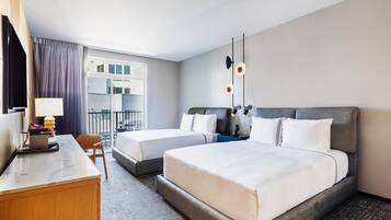 Room, 2 Queen Beds, Balcony | Premium bedding, down comforters, minibar, in-room safe