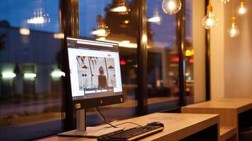 Blick von der Unterkunft