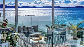 Panoramic Apartment, 1 Bedroom, Hot Tub, Sea View | Beach/ocean view