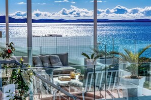 Panoramic Apartment, 1 Bedroom, Hot Tub, Sea View | Beach/ocean view