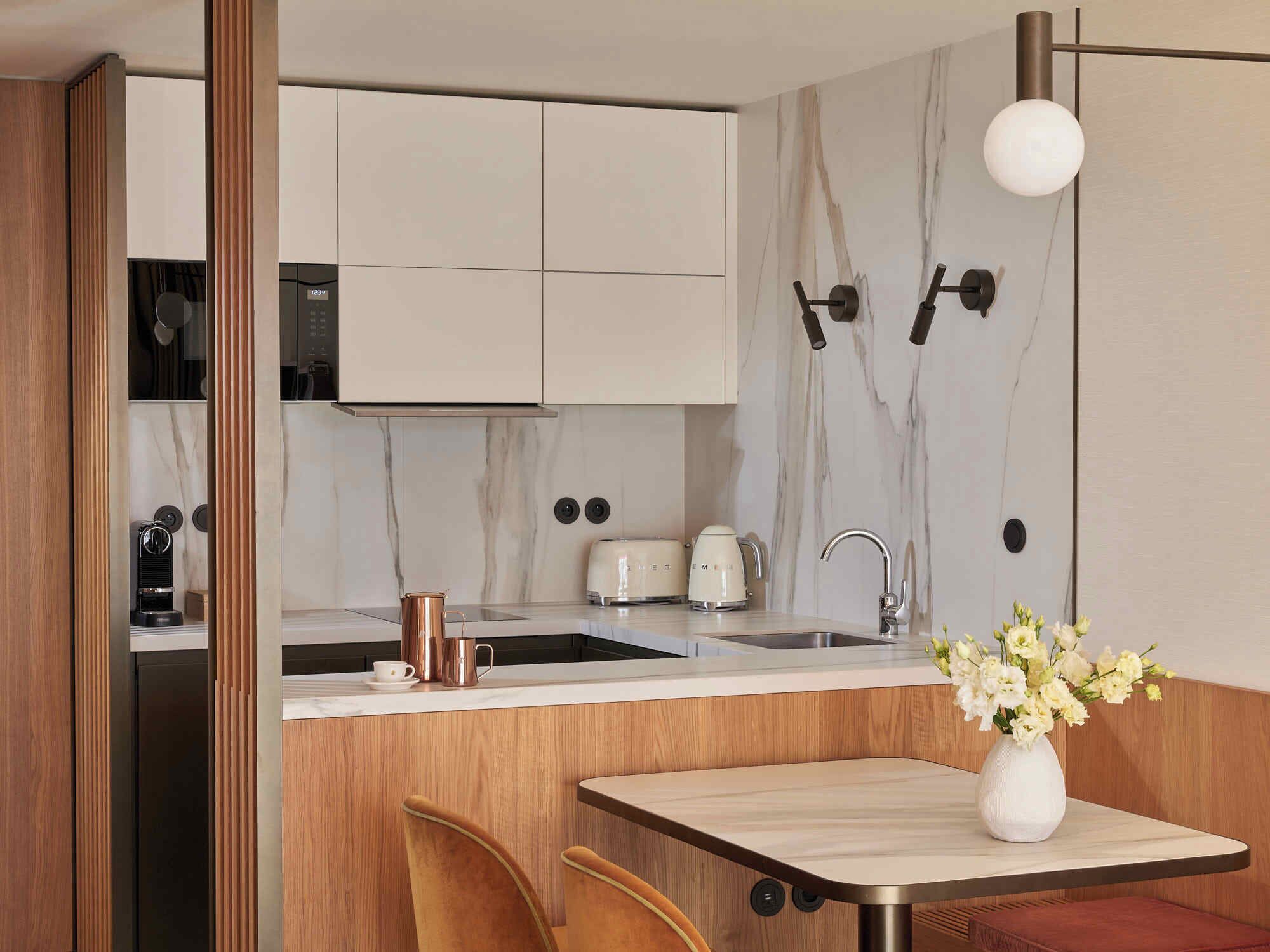 suite | private kitchen | coffee/tea maker, electric kettle, toaster, cleaning supplies