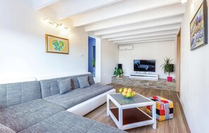 Apartment | Living room | Smart TV - Awesome Home in Selce With Wifi and 3 Bedrooms (Crikvenica)