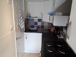 Apartment | Private kitchen | Coffee/tea maker, fridge, microwave, oven
