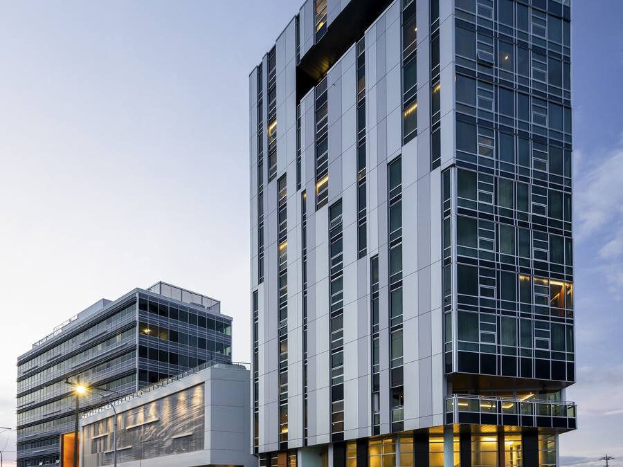 Voorkant van accommodatie