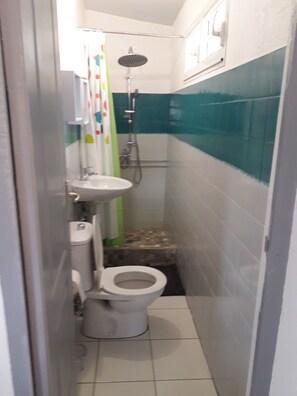 Dusche, Handtücher, Toilettenpapier
