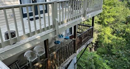 CHALET VILLAGE breathtaking view of Gatlinburg and the Smokey’s along tramway.
