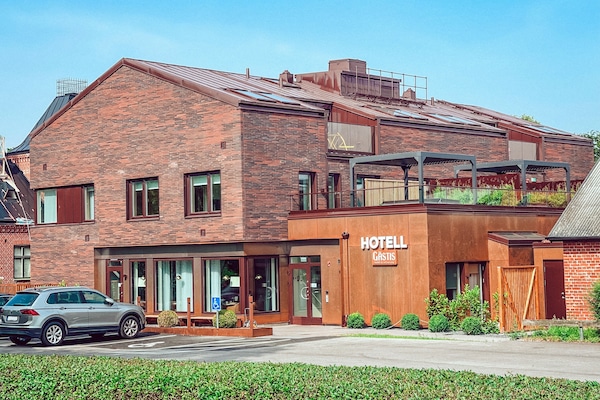 Façana frontal de l'allotjament