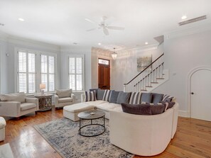 Condo, Multiple Beds (Walk to Forsyth) | Living room