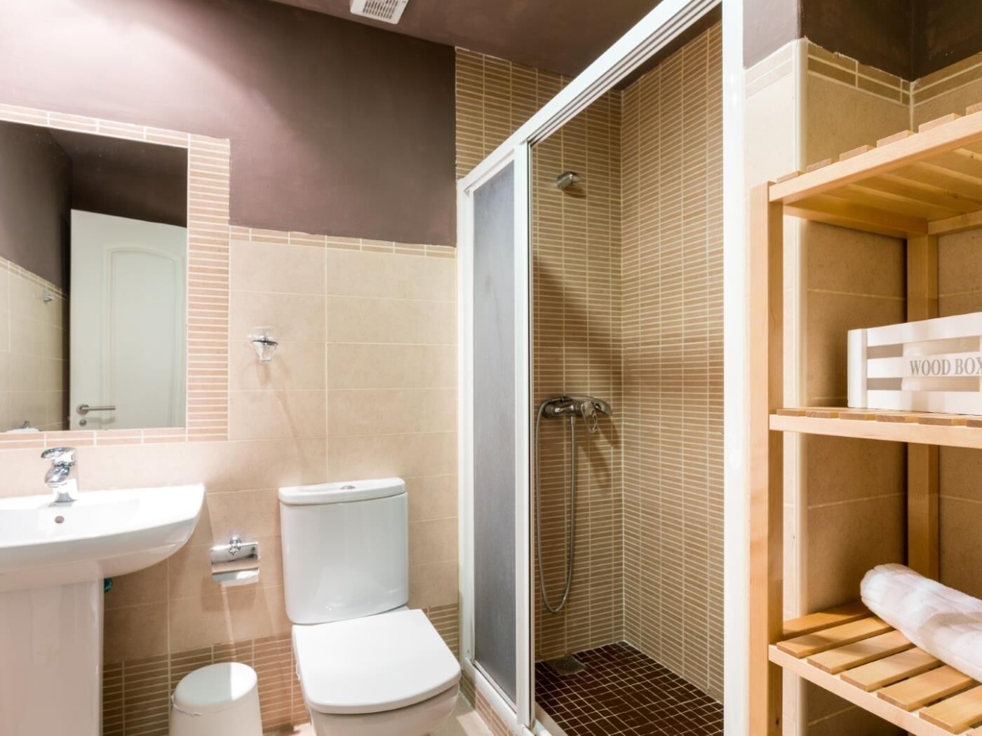 Regadera, amenidades de baño ecológicas, secadora de cabello, toallas 