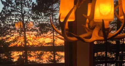 Crystal Clear Beautiful Deer Lake 5 Bdrm Gorgeous Northwoods Cabin Finnish Sauna