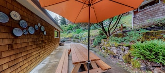 Dog-Friendly Two-Story Home near the Beach w/Free WiFi, Gas Grill, & Firepit
