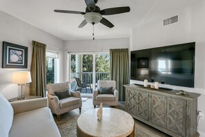 Smart TV, ping pong, offices, computer monitors