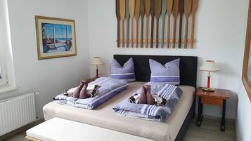 1 quarto, roupa de cama
