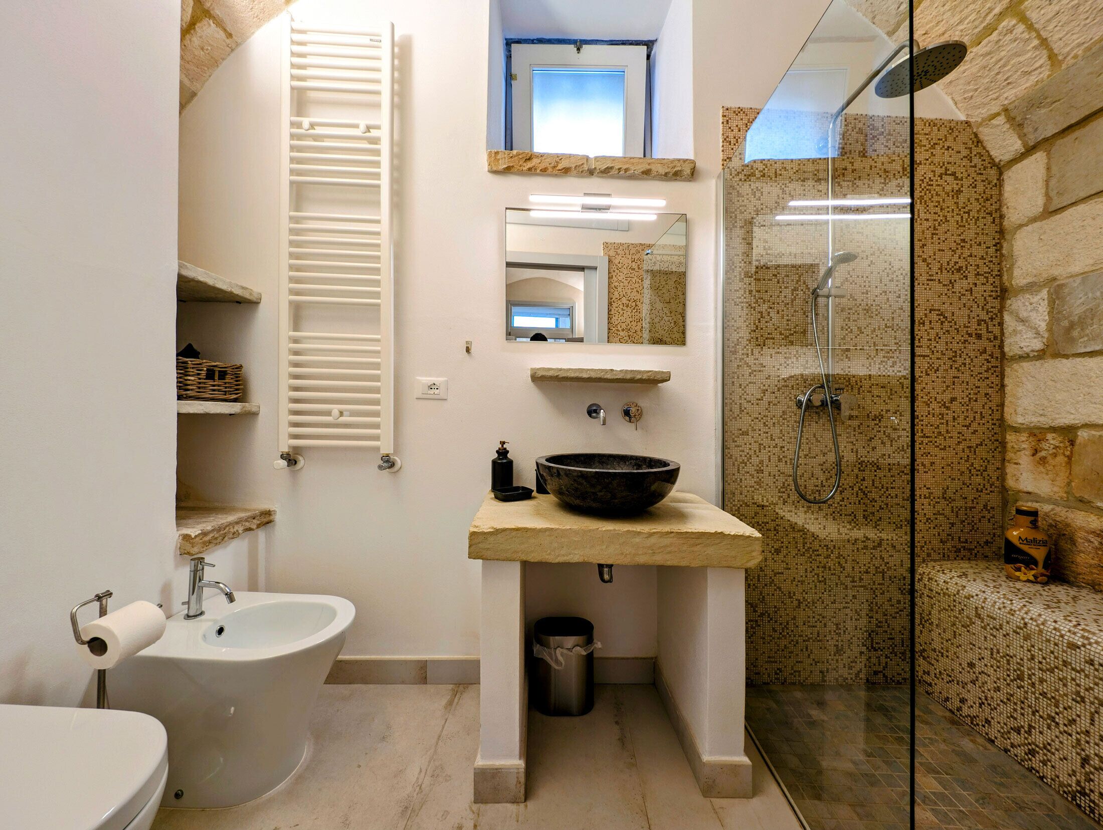 Douche, sèche-cheveux, bidet