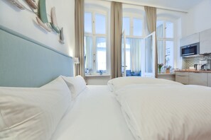 1 makuuhuone, ilmainen Wi-Fi, vuodevaatteet