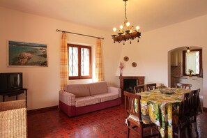 Fernseher, Kamin, Arbeitsbereiche