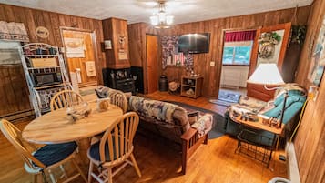 TV, DVD player, stereo