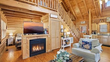 Cabin, 1 Bedroom | Living area