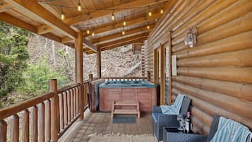 Hytte - 1 soveværelse | Udendørs spabad