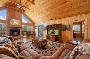 Cabin, 3 Bedrooms | Living area | Smart TV - Barefoot Cabin 4 Bedroom Cabin by RedAwning (Sevierville)