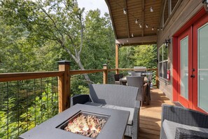 Ferienhütte, 3 Schlafzimmer | Speisen im Freien