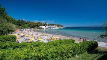 Perto da praia, toalhas de praia