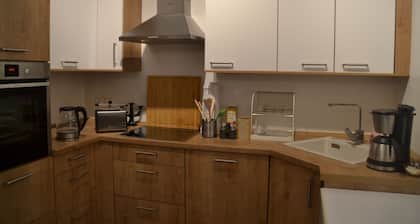 Ferienwohnung mit Balkon im Zentrum von Eberwalde