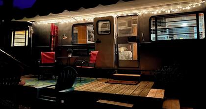 Sweet Vintage Camper in a Fun Farm Setting