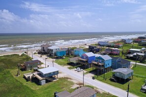 Aerial view - Spacious 3BR House Only Steps To Surfside Beach, TX! (Surfside Beach)