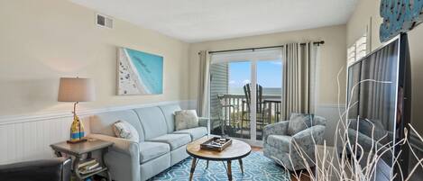 TV, DVD player, stereo