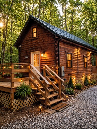 cabin in Hocking Hills  Wifi, Walking Trail , close to  Oldman cave attraction.