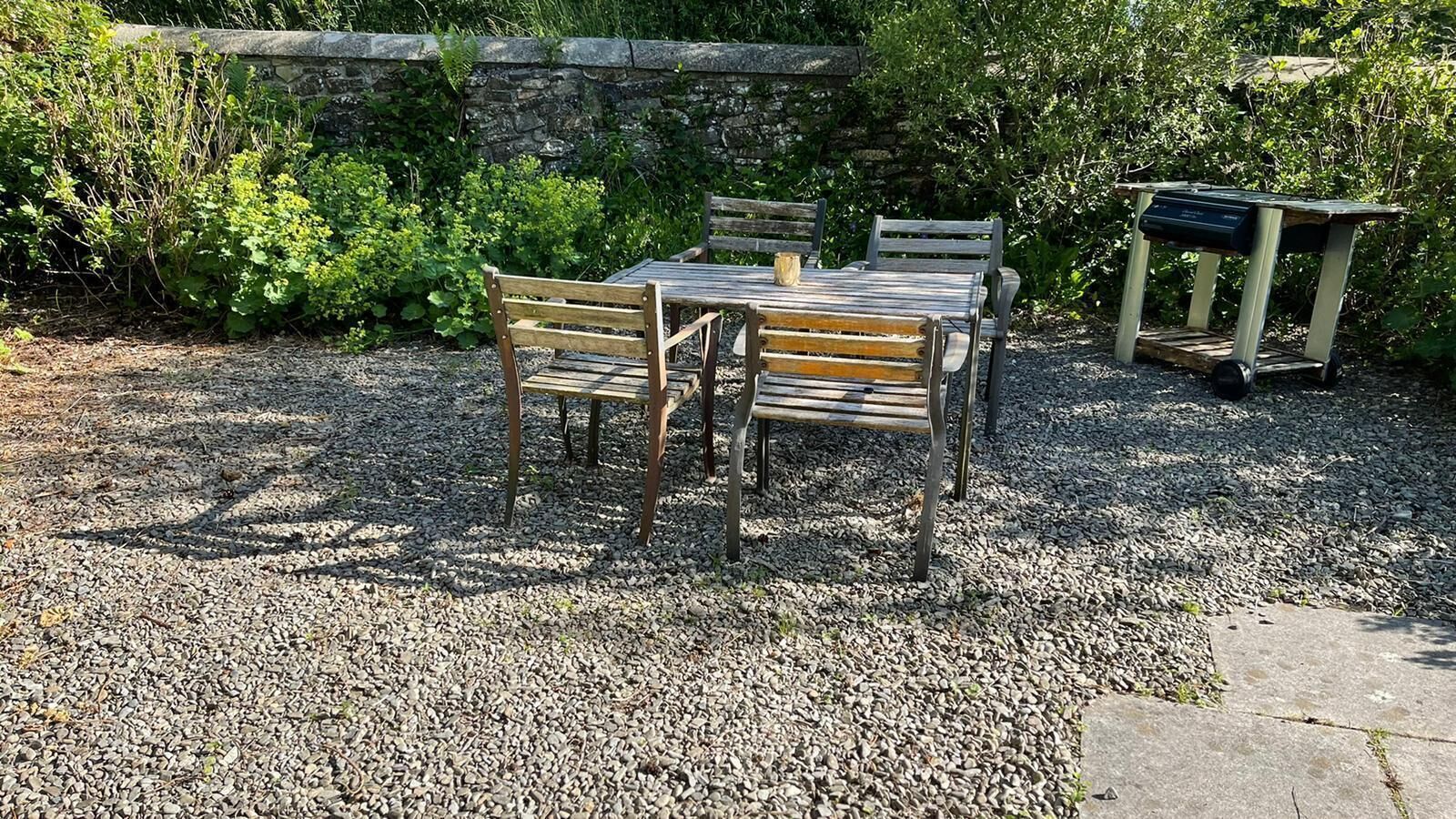Outside dining area