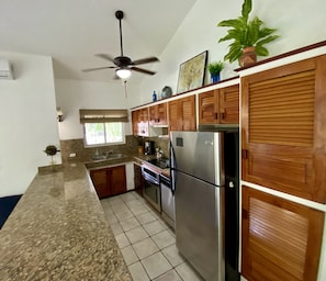 Fridge, oven, stovetop, dishwasher