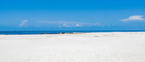 Accommodatie ligt op het strand