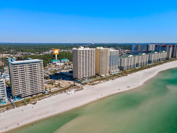 Beach nearby, beach towels