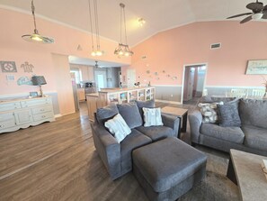 Smart TV, DVD player, books, offices
