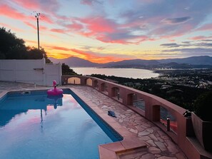 Outdoor pool - 3 bedroom Villa in Porticcio with Sea view (PORTICCIO)