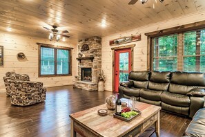 Smart TV, fireplace, video games, foosball
