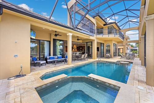Opulent Waterfront Home | Pool, Spa, Dock & Deck