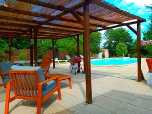 Outdoor pool, a heated pool - Beautiful villa in the Luberon (Viens)