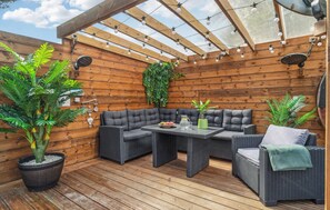 Outdoor dining - Lovely home in Thisted with sauna (Thisted)