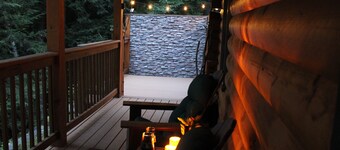 Custom Log Cabin on Wild Ammonoosuc River