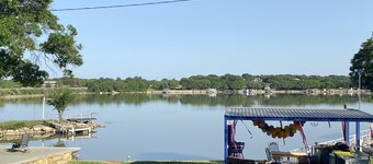 Lake front guest cabin with a boat ramp and dock. Bring your boat