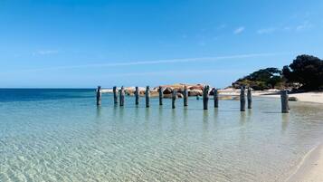 ビーチ、サンラウンジャー、ビーチタオル