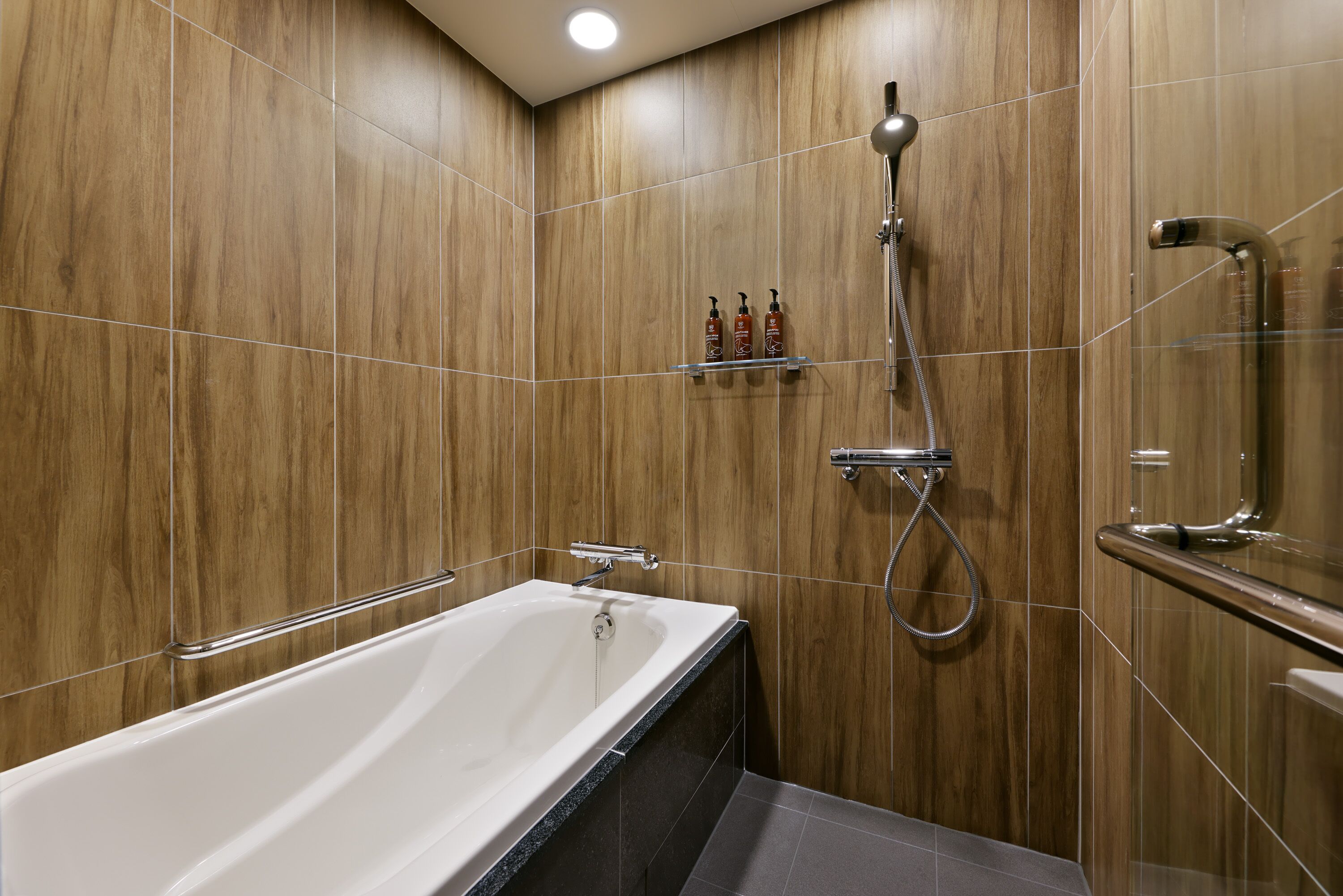 free toiletries, hair dryer, slippers, electronic bidet