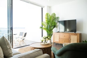 50-inch Smart TV with digital channels, TV - Inspire Boutique Apartments (South Toowoomba)